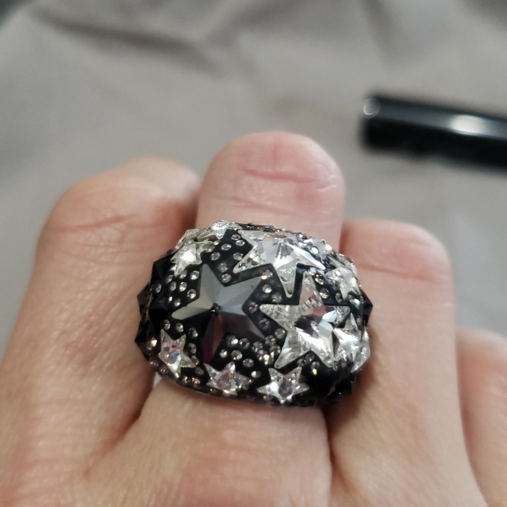 Swarovski star ring